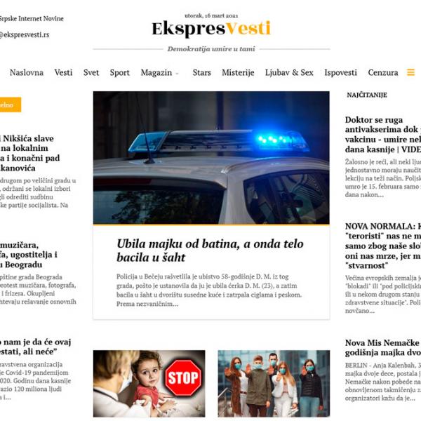 Ekspres vesti web portal